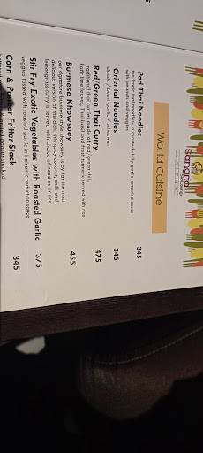 Topaz & Sangria menu