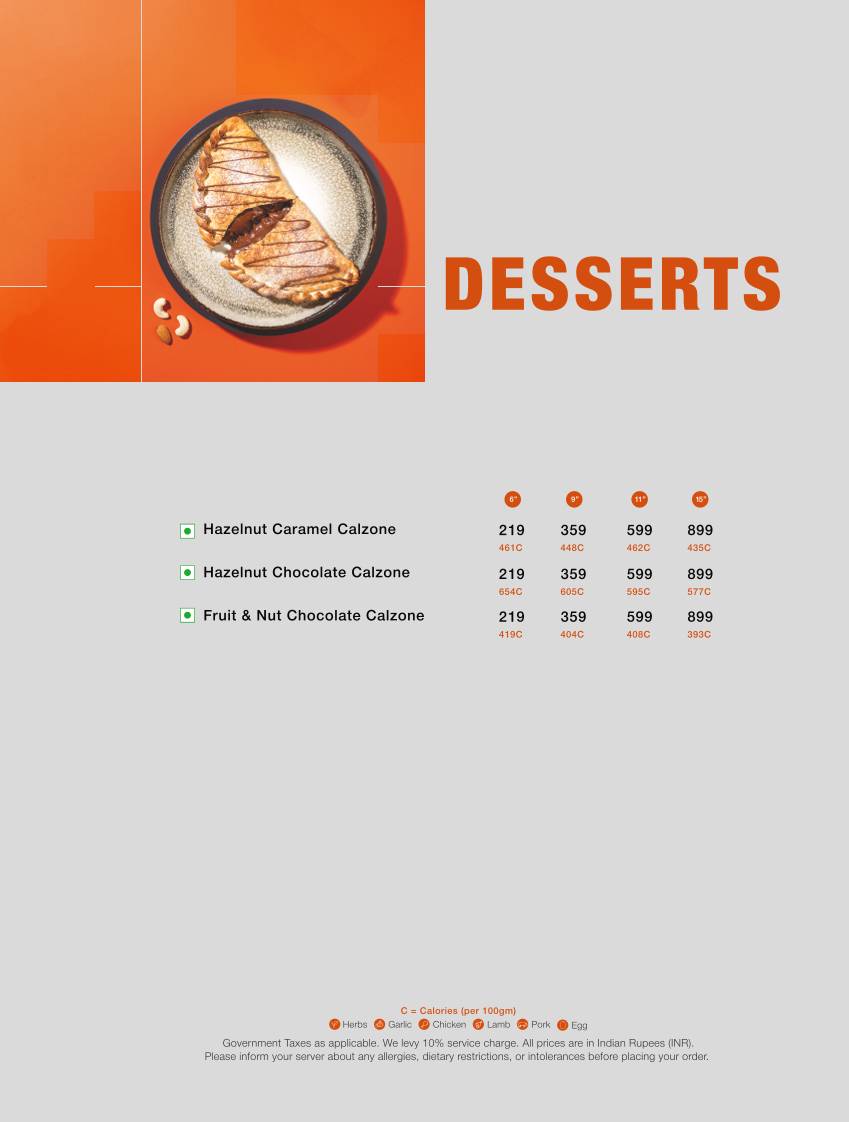 Tossin Pizza Green Park Best Pizza Places in Delhi menu