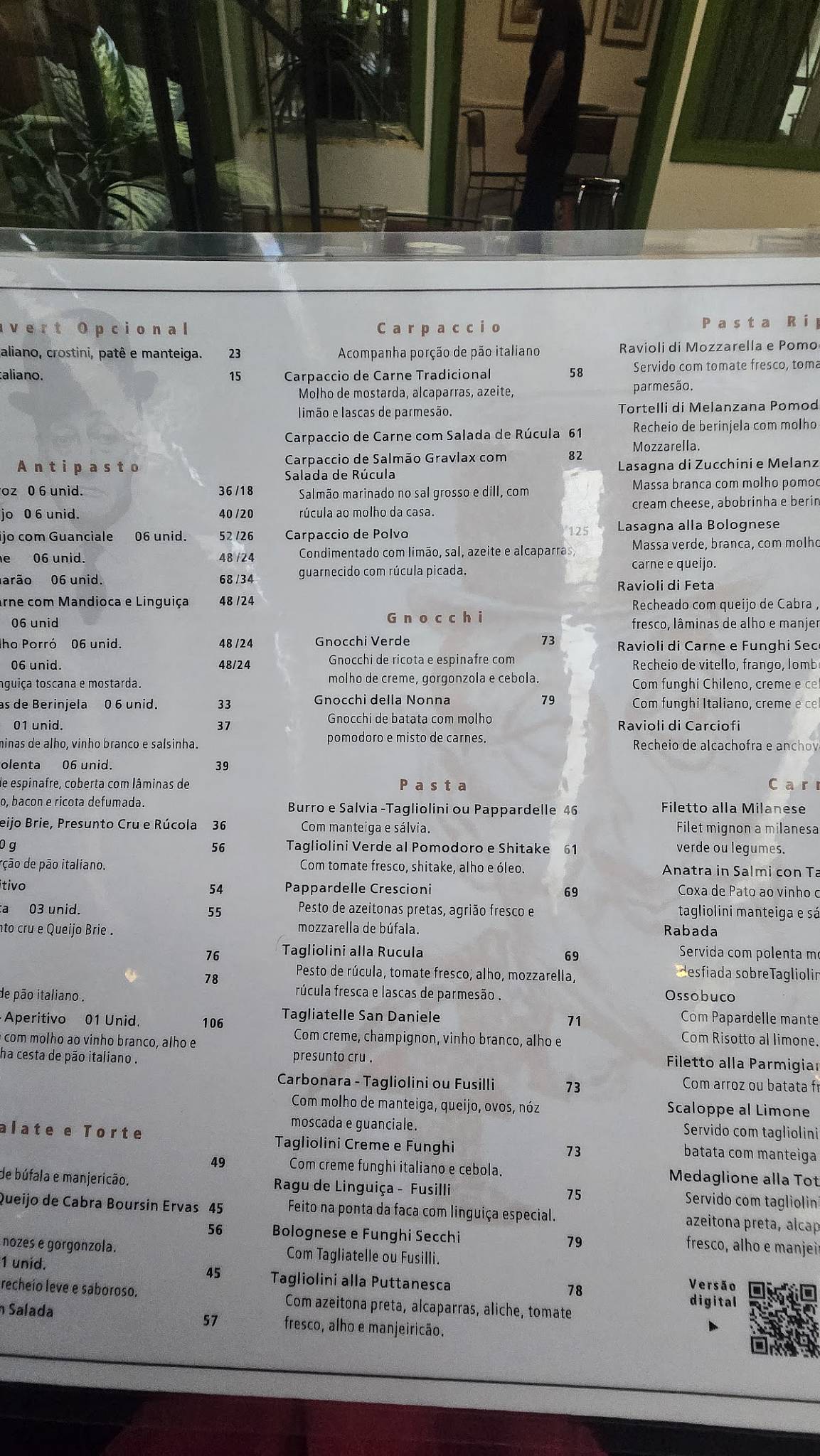 Totó Ristorante cardápio