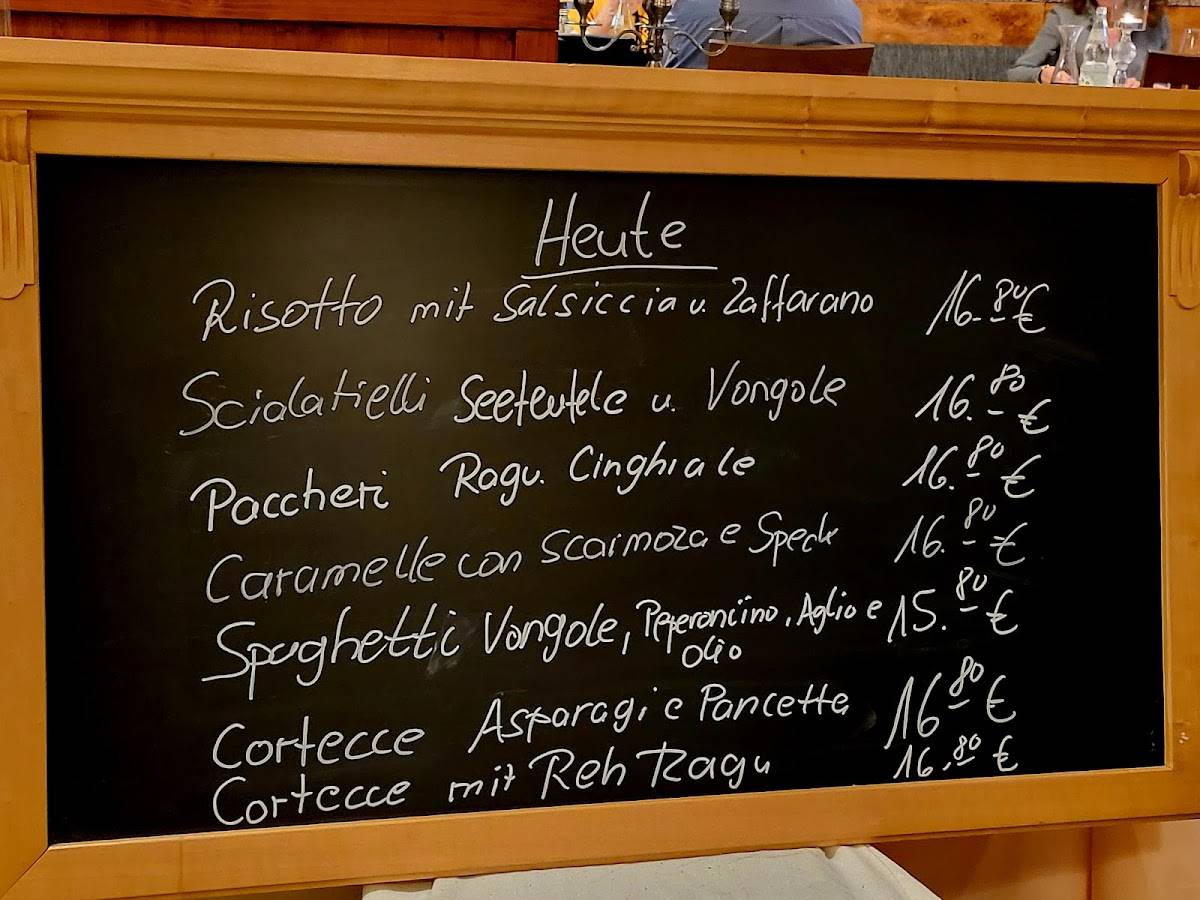 Menu de Trattoria Da Franco