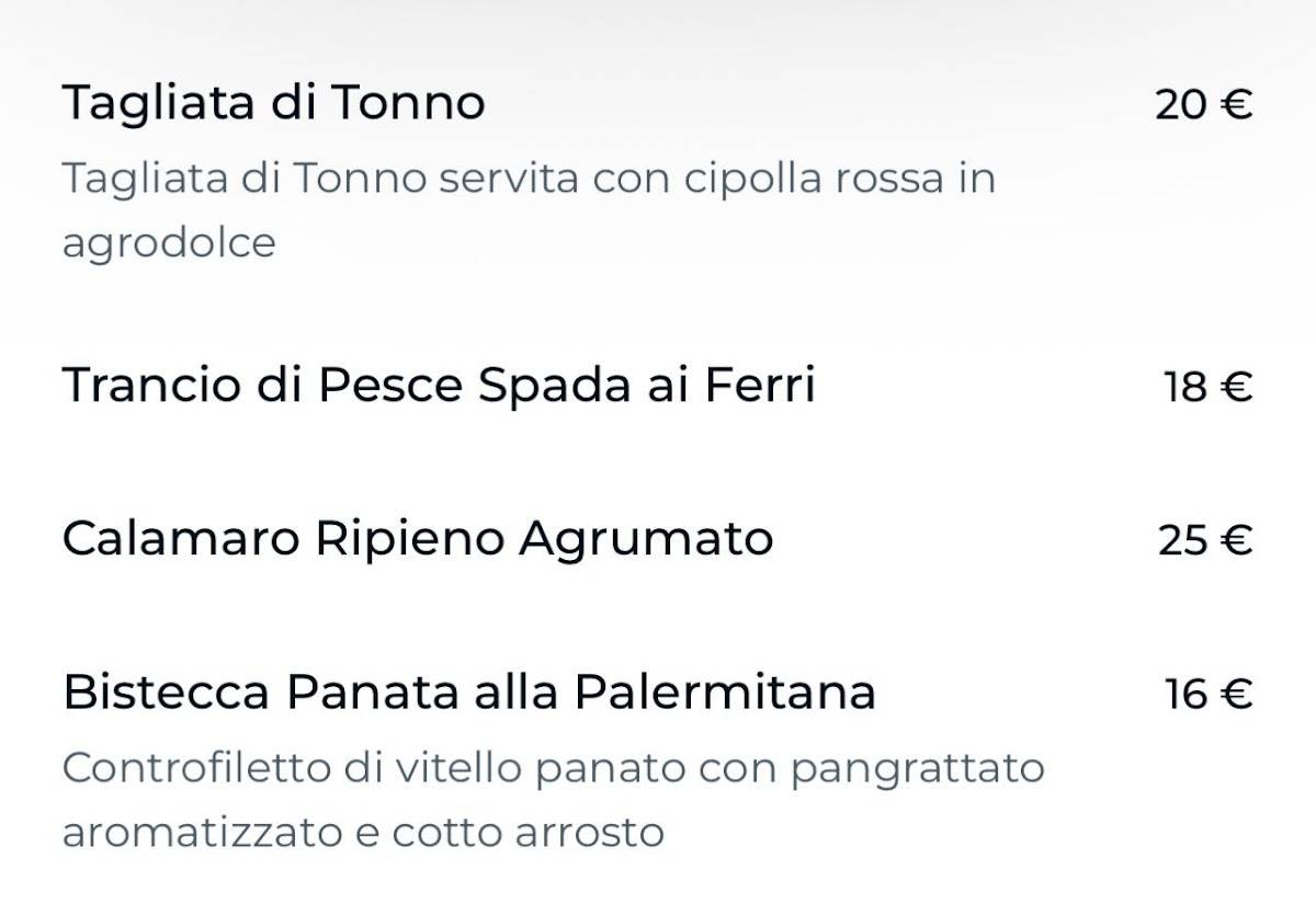 Menu di Trattoria Du Lantirneri 