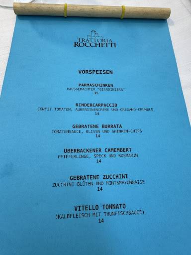 Menu di Trattoria Rocchetti 