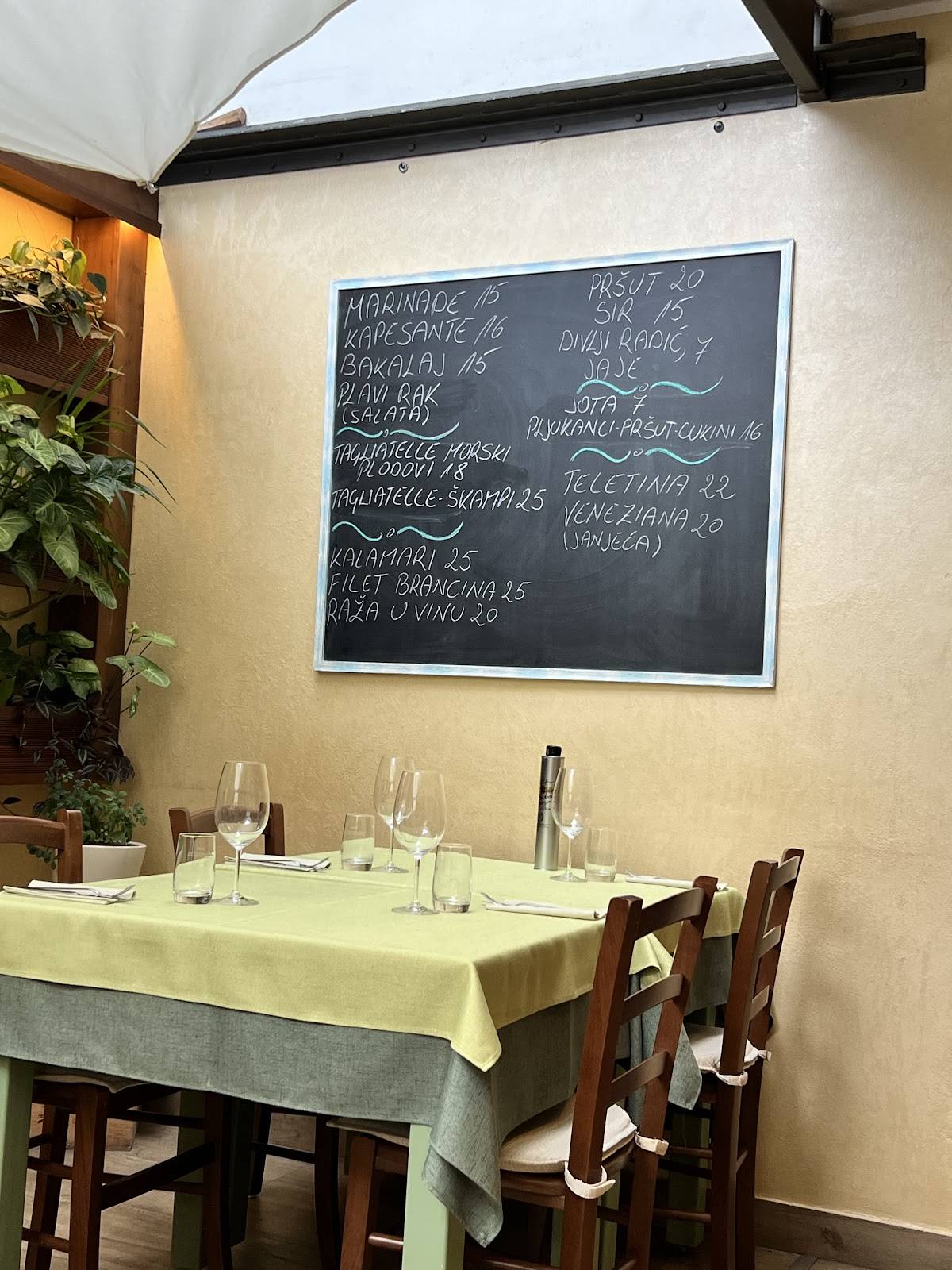 Menu di Trattoria Vodnjanka 