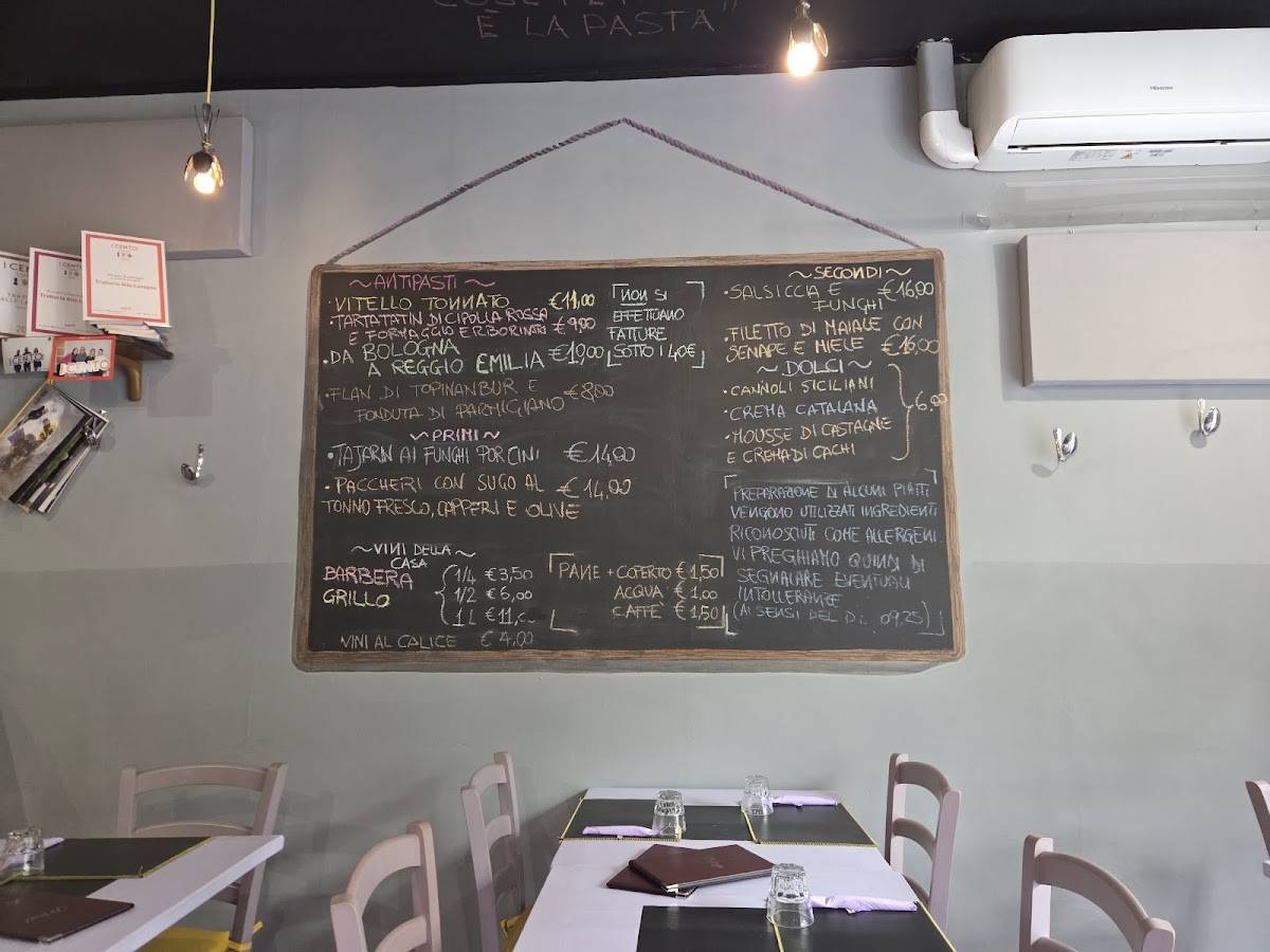Menu di Trattoria alle Lavagne 