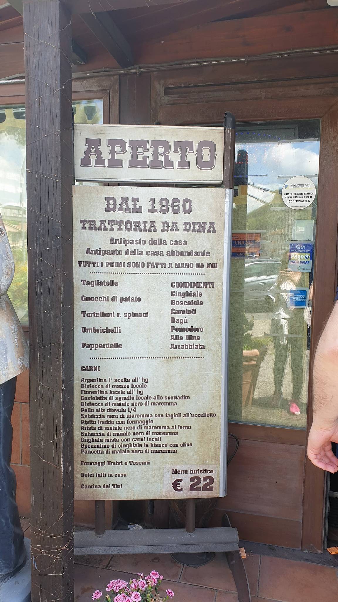 Menu di Trattoria da Dina 