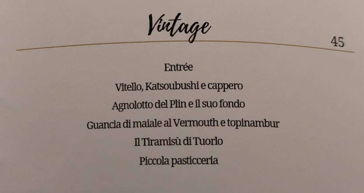 Menu de Tuorlo