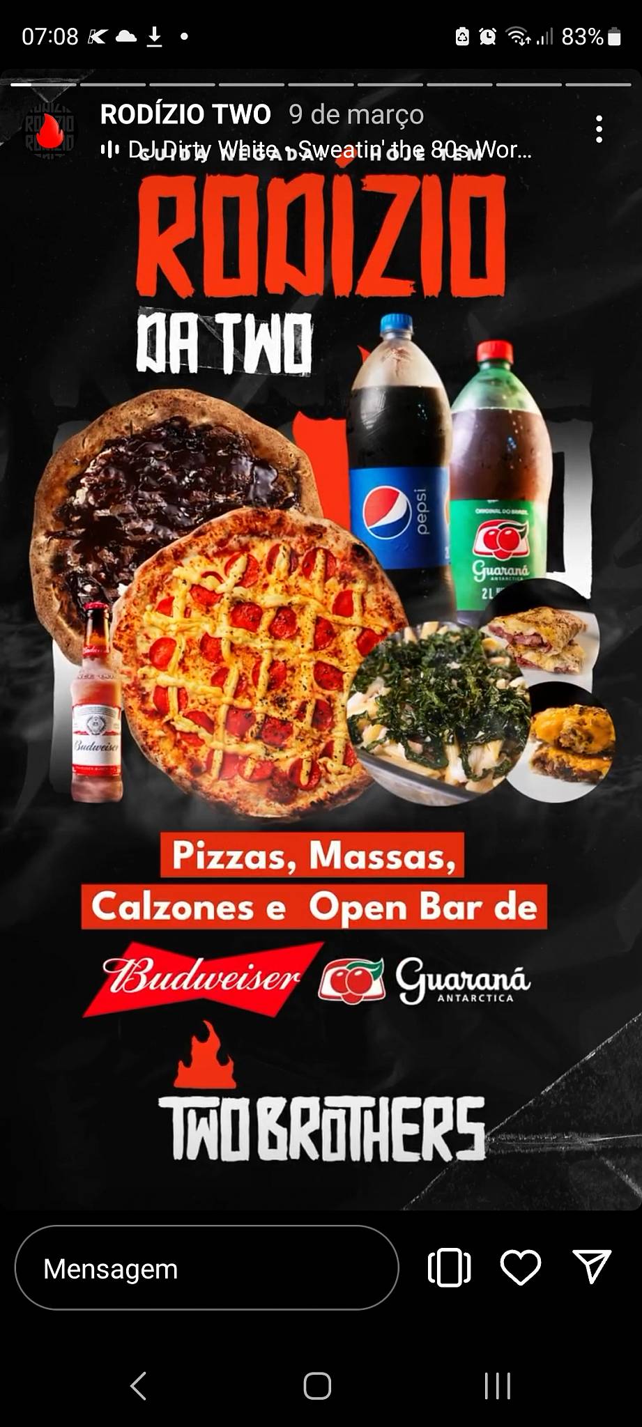 Two Brothers Pizzas - Aldeota cardápio