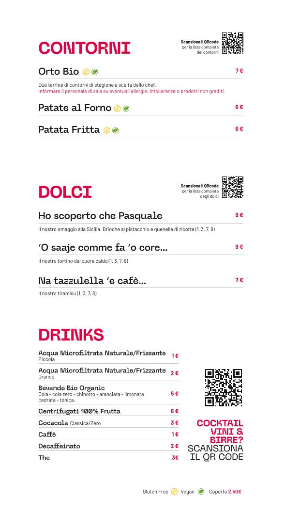 Menu di UPNEA - Salumeria Mediterranea 
