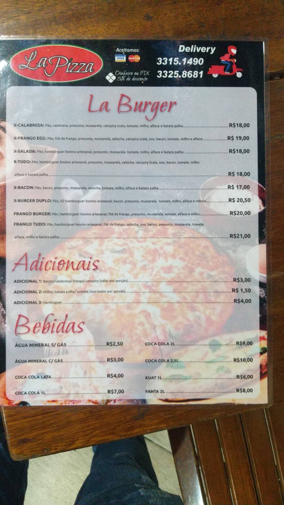 La Pizza uberaba Pizzaria cardápio