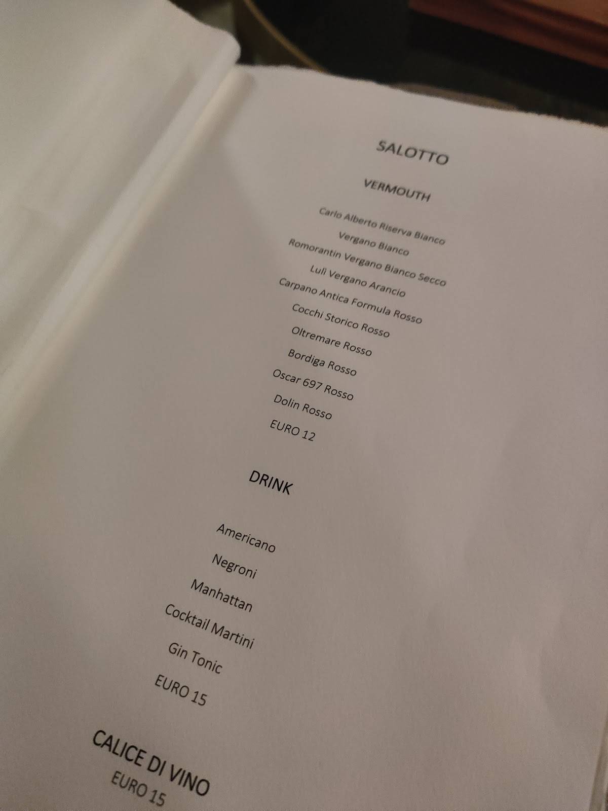 Menu di Unforgettable 