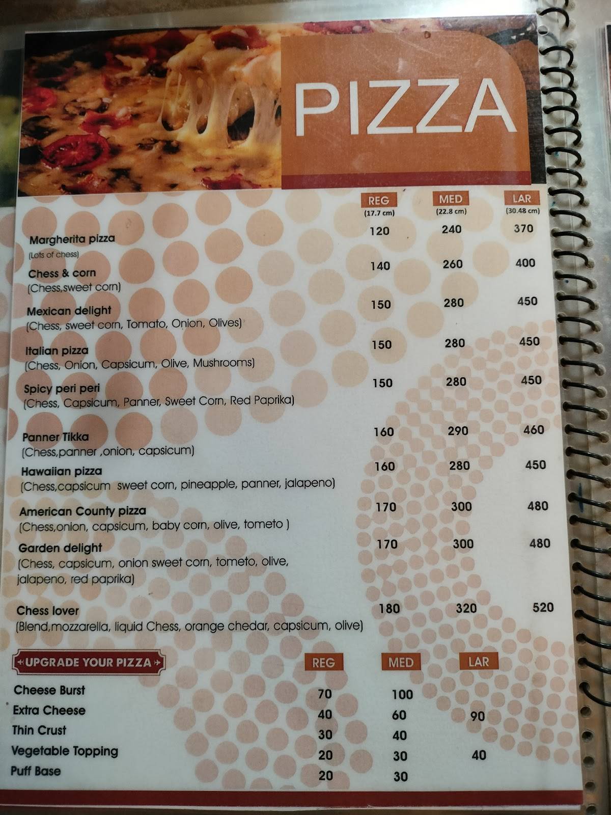 HONEYCUBE TAWA ICE CREAM & Pizza CAFE menu
