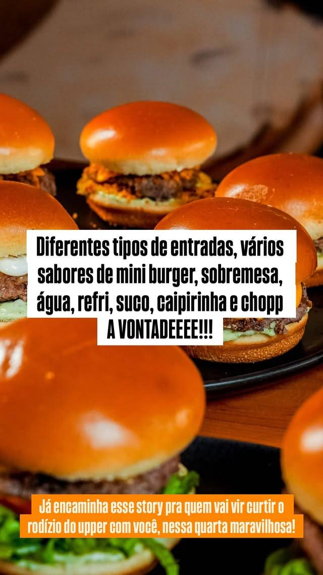 Upper Burger Hamburgueria cardápio