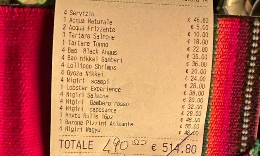 Menu di Urubamba 