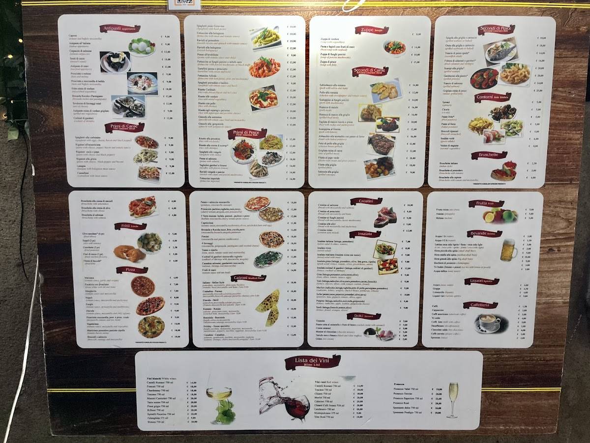 Menu di Vacanza Cucina typical romana 
