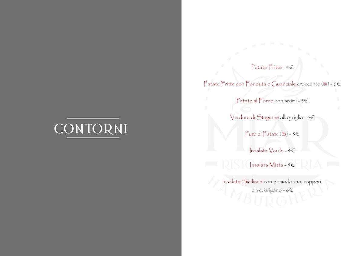 Menu di Ristorante Miar 