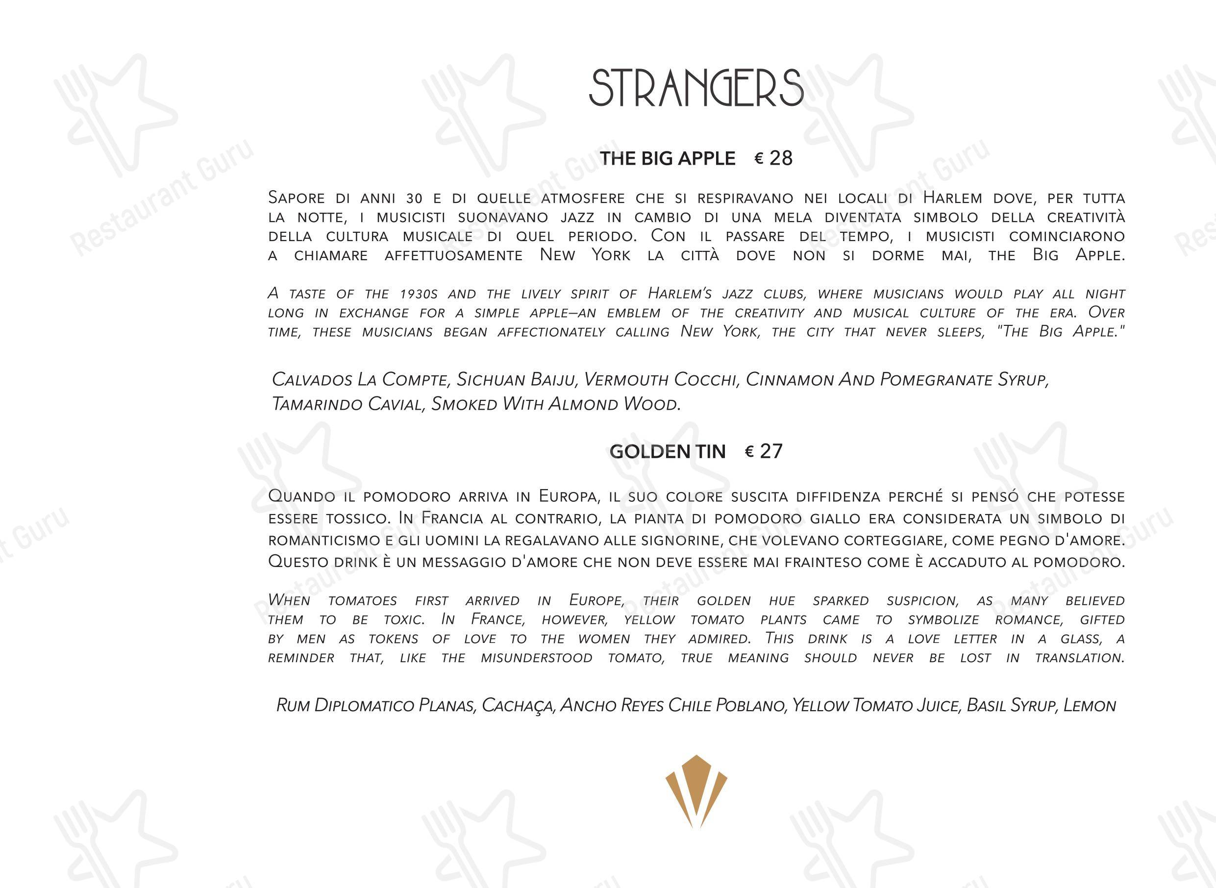 Menu di Valentyne Restaurant & Club - Menu bar