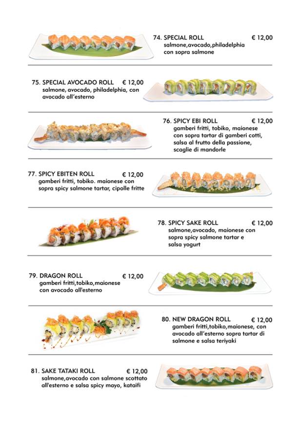 Menu di Watami Sushi Restaurant 