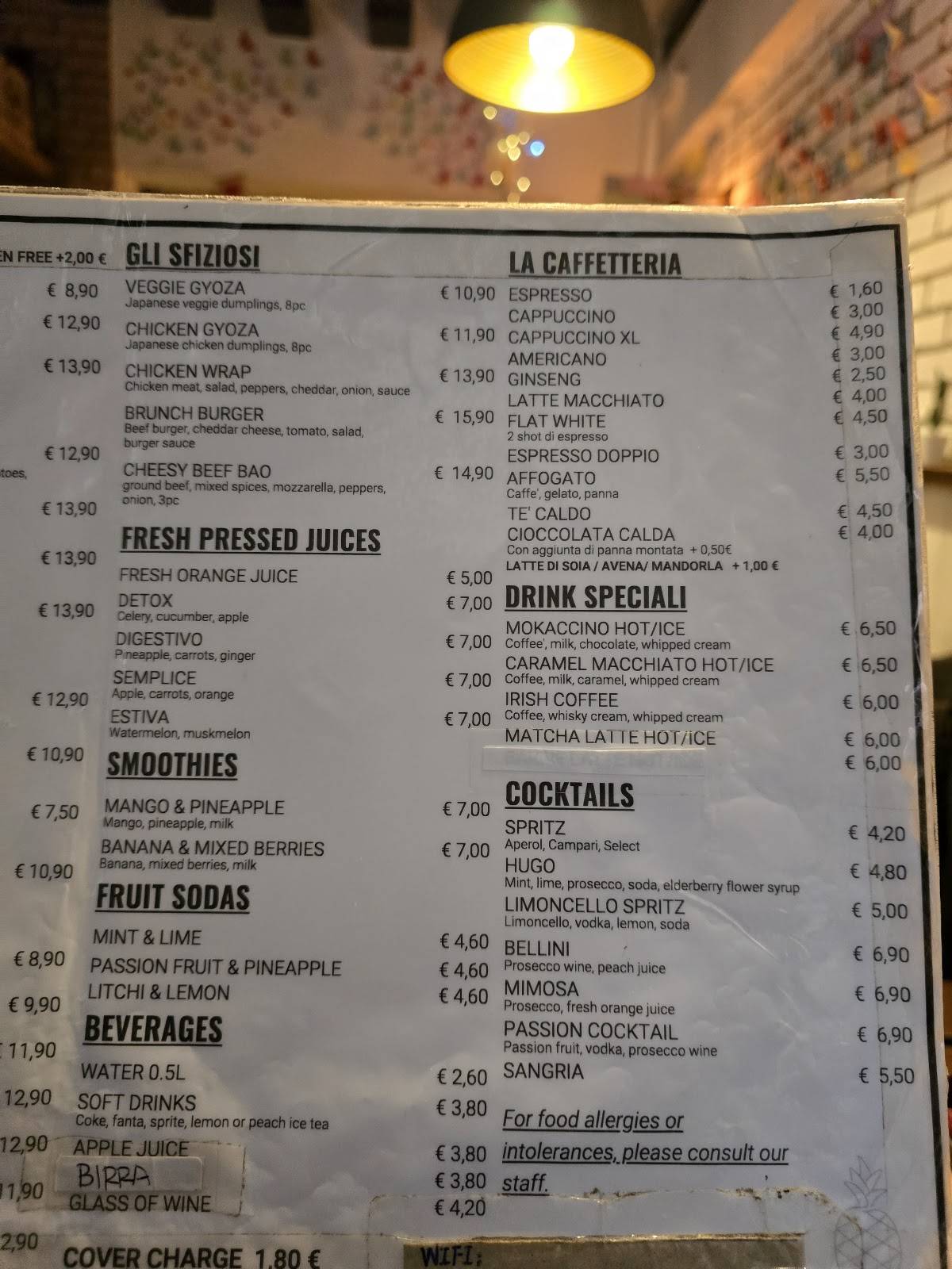 Menu di Brunch Cafè 