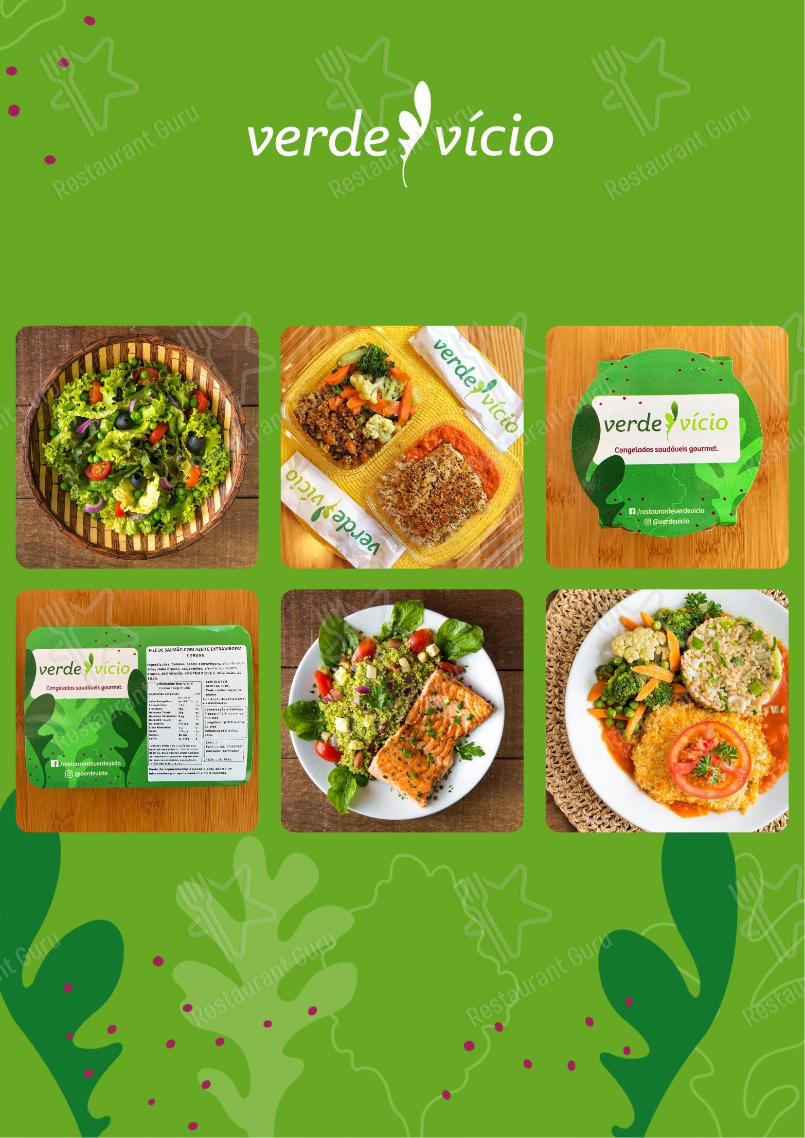 Verde Vício em Rio de Janeiro - Menu