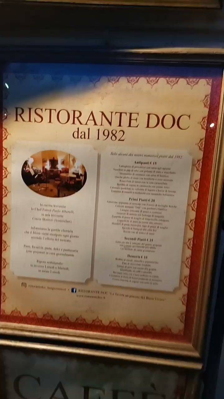 Menu di Ristorante Doc 