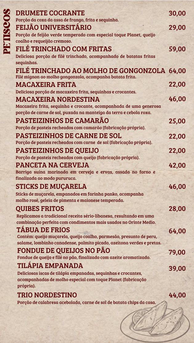Very Pizzas cardápio