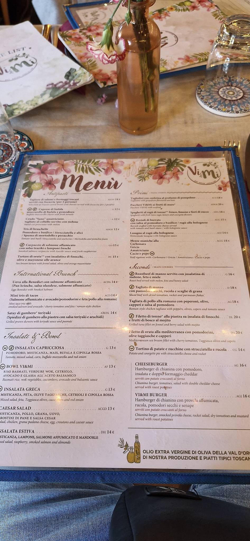 Menu di Vi&Mi Ristorante 