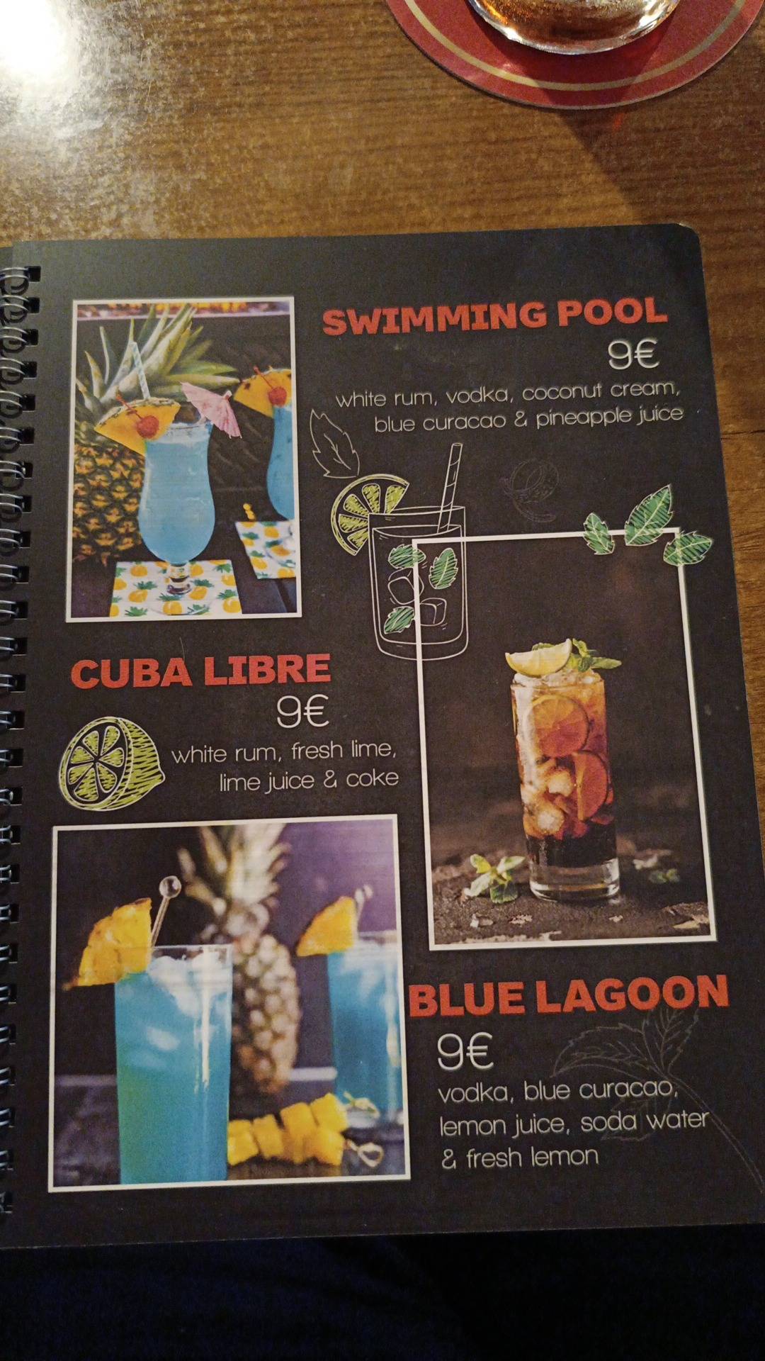 Menu di Vice bistro 
