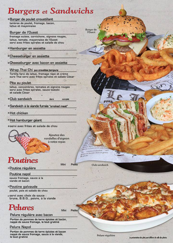 Menu de Plus Restaurant Bar