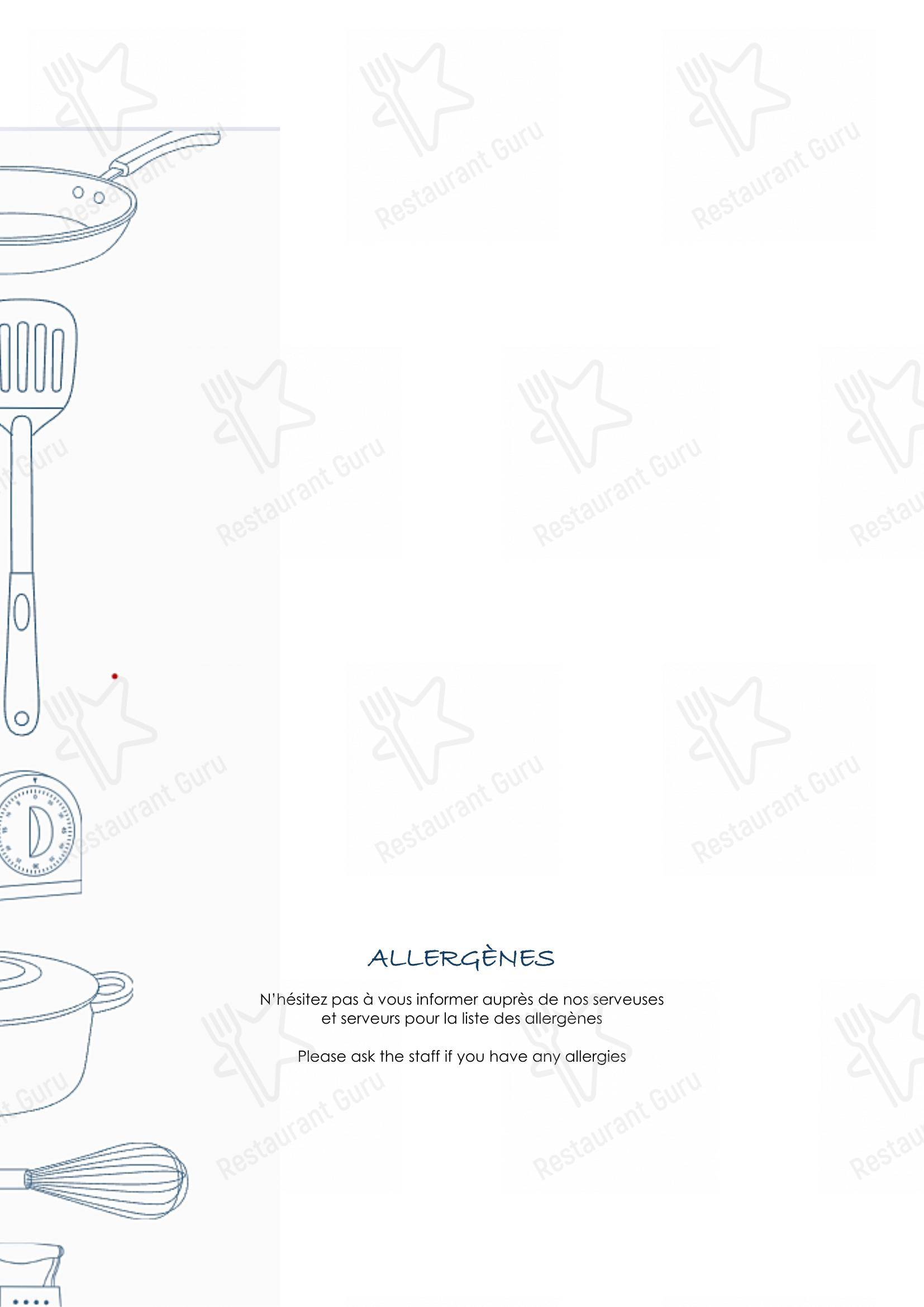 Vieux Villars in Ollon - Menu