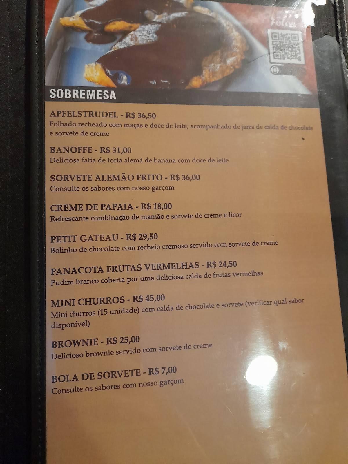 Vila Rostock - Restaurante e Cervejaria cardápio