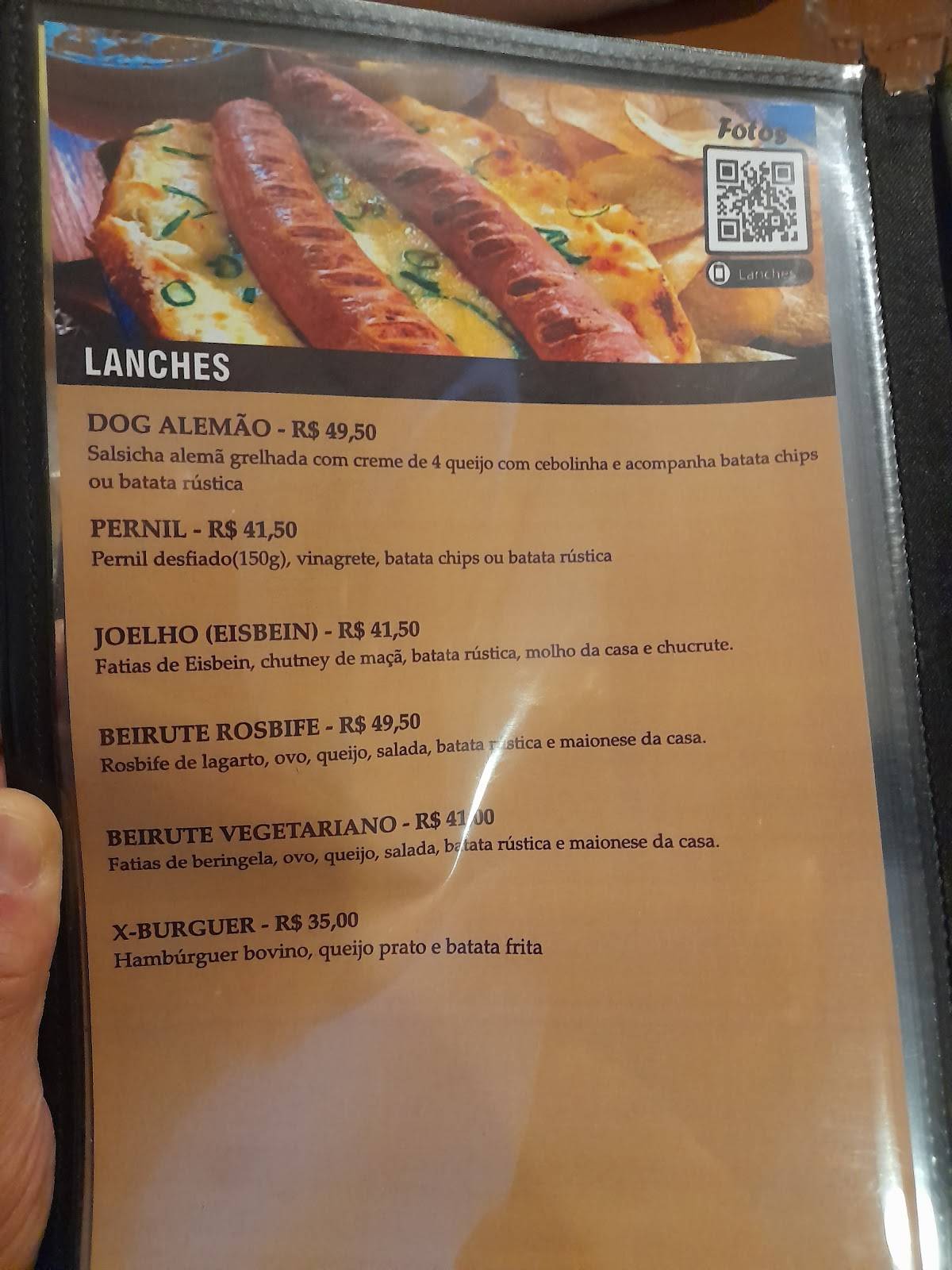 Vila Rostock - Restaurante e Cervejaria cardápio