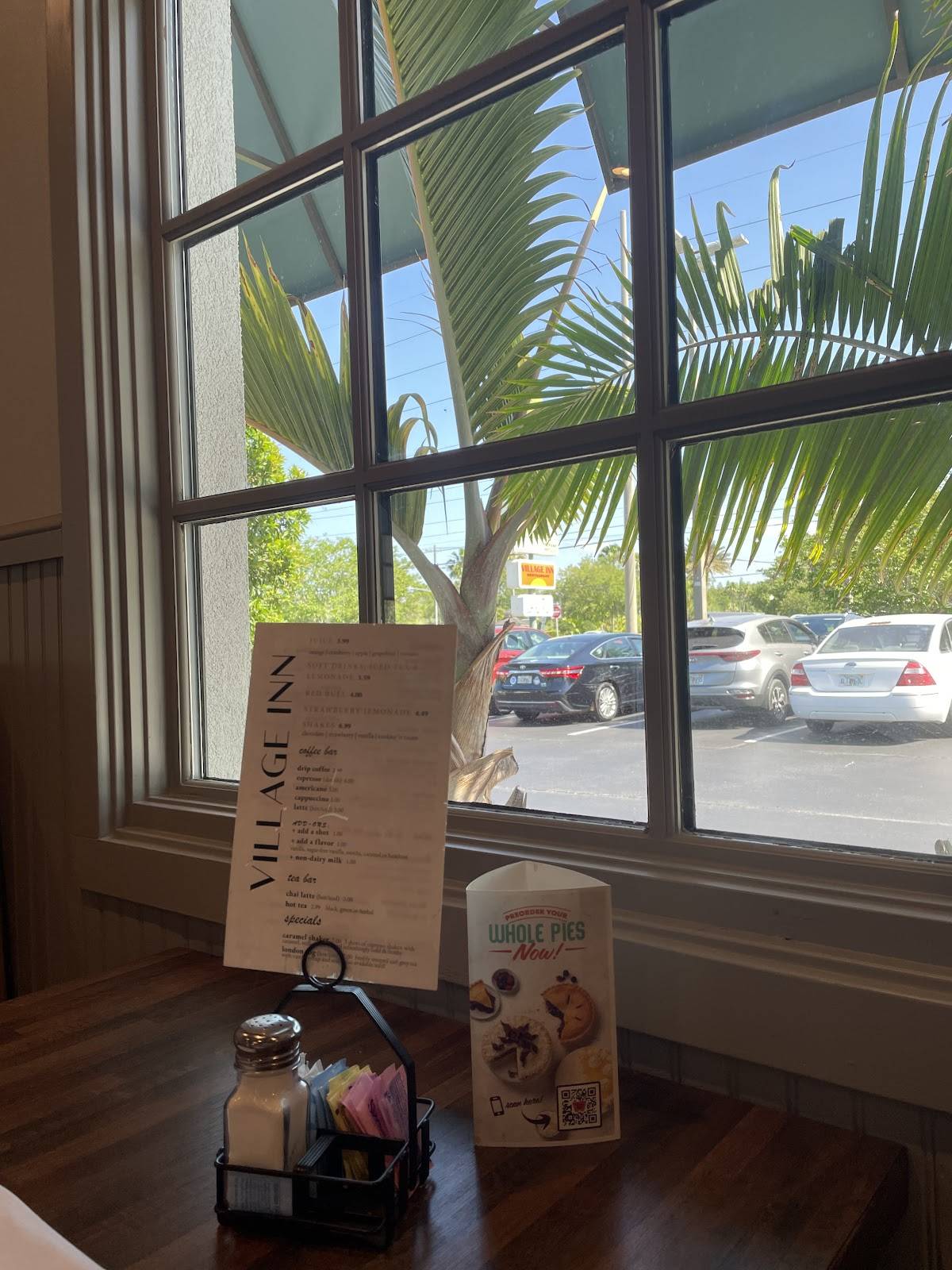 Menu at Village Inn restaurant, Oldsmar