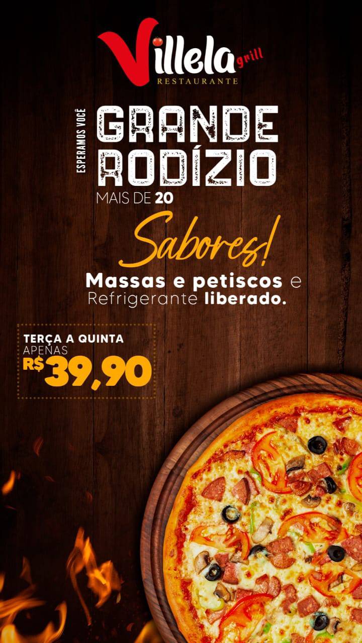Villela Grill cardápio