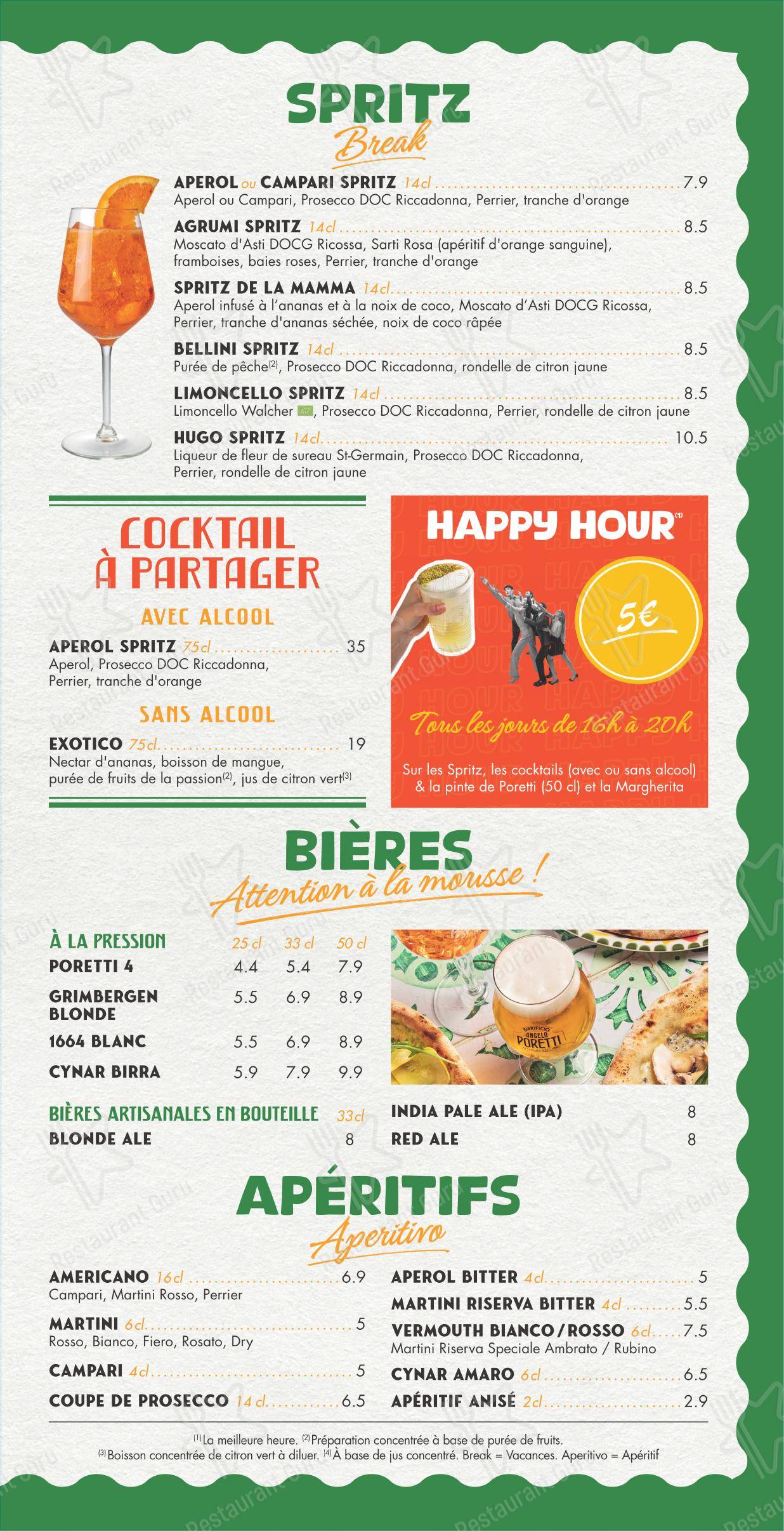 Menu pour Volfoni Torcy dans Torcy