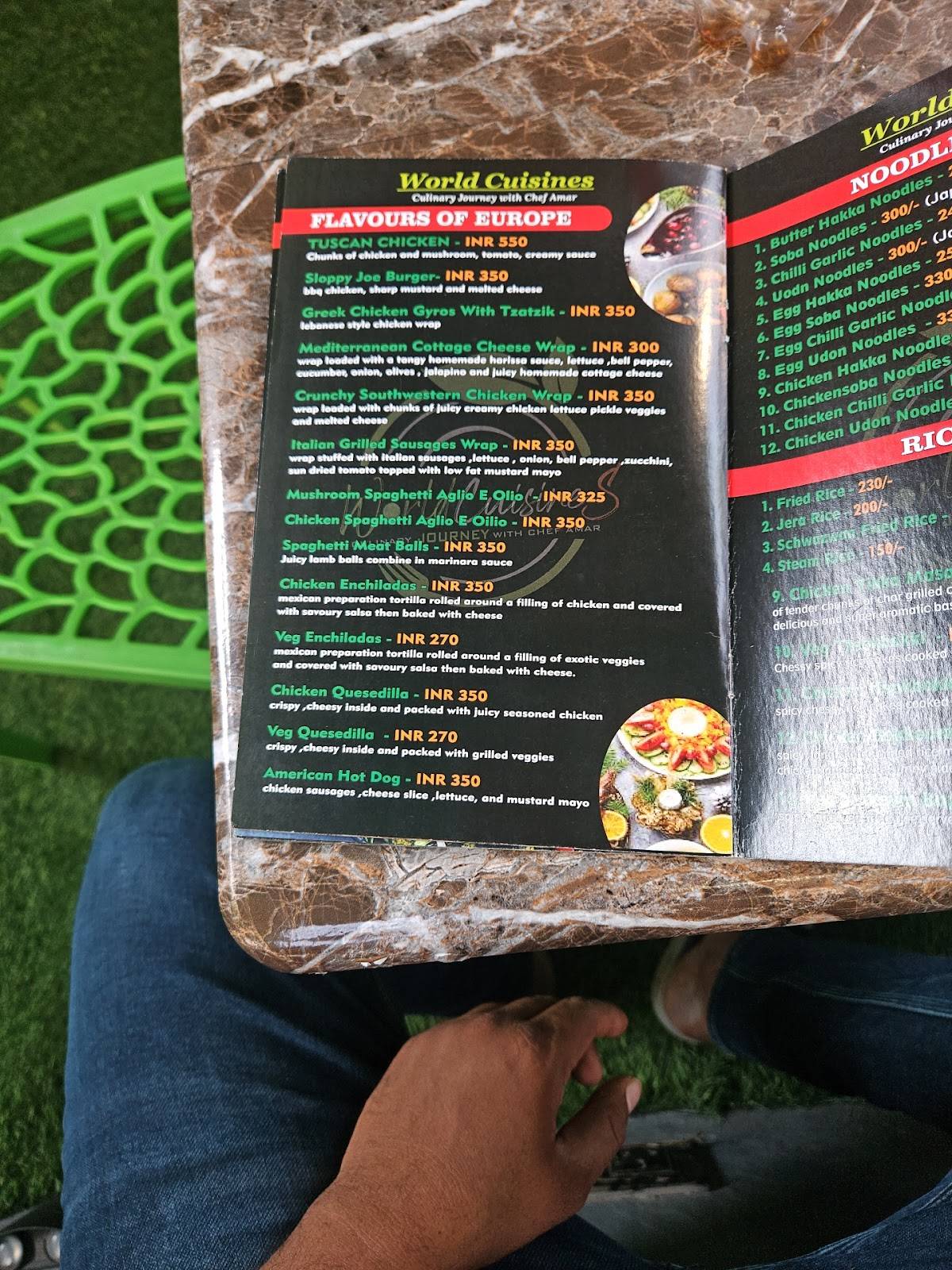 World Cuisines menu