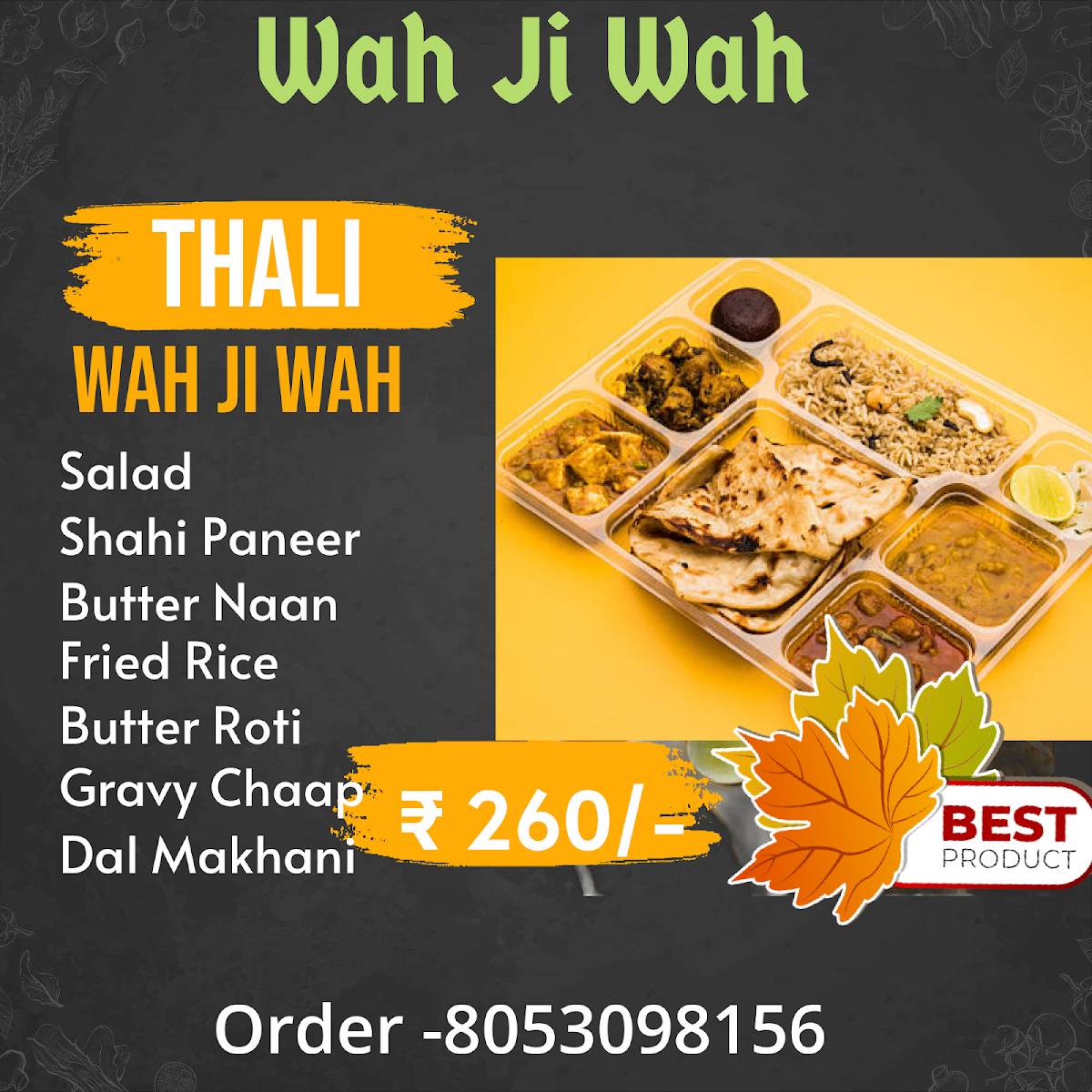Wah Ji Wah Narnaul menu