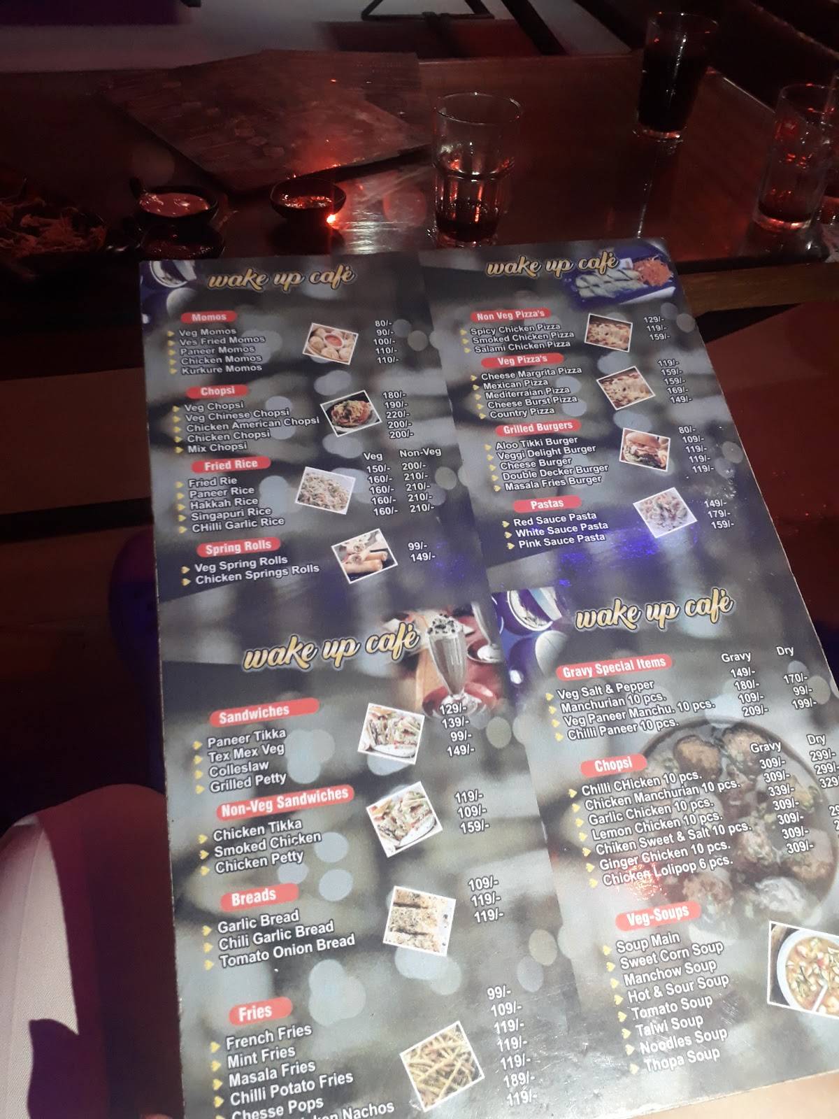 Wakeup Cafe menu