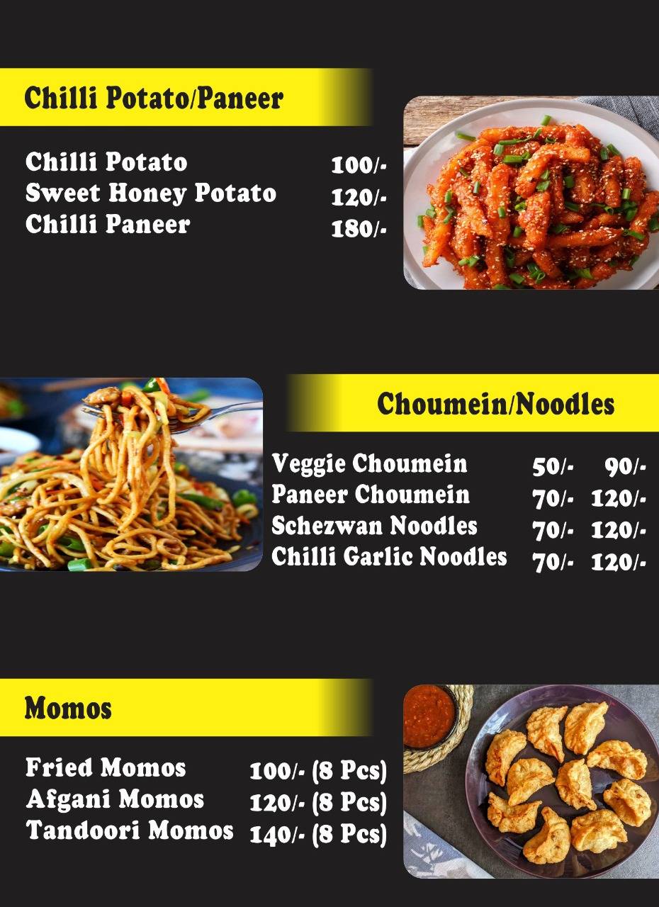 Walk IN Cafe menu