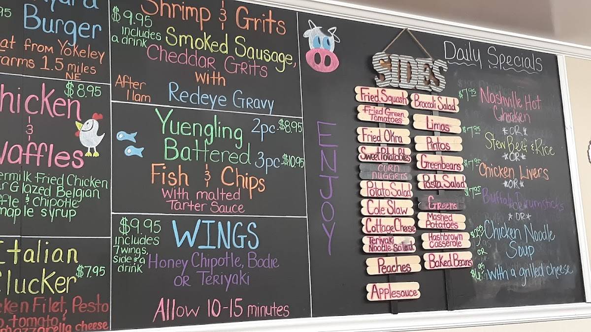 Menu at Wallburg Diner restaurant, Wallburg, NC109