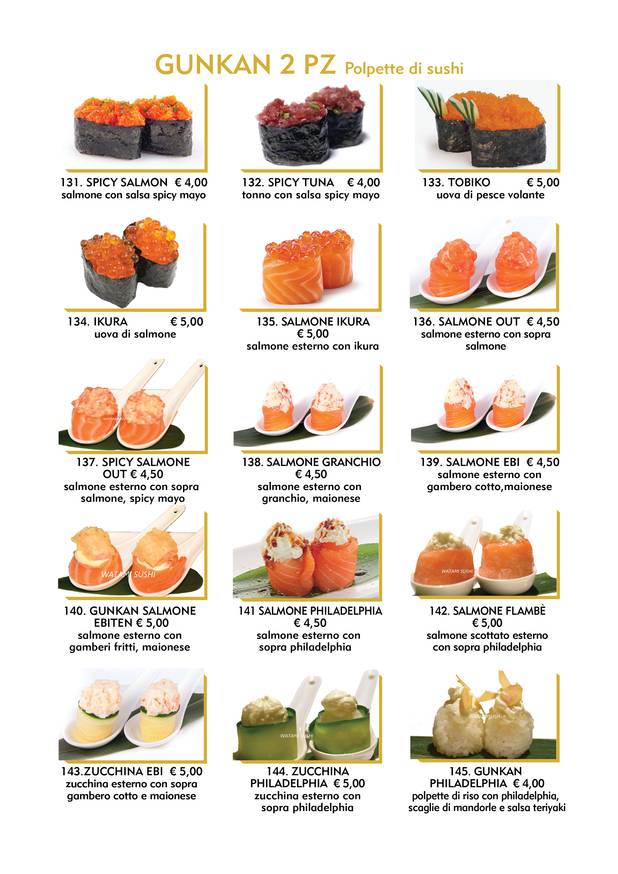 Menu di Watami Sushi Restaurant 