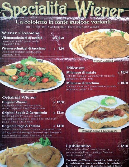 Menu di Wiener Haus Assago 