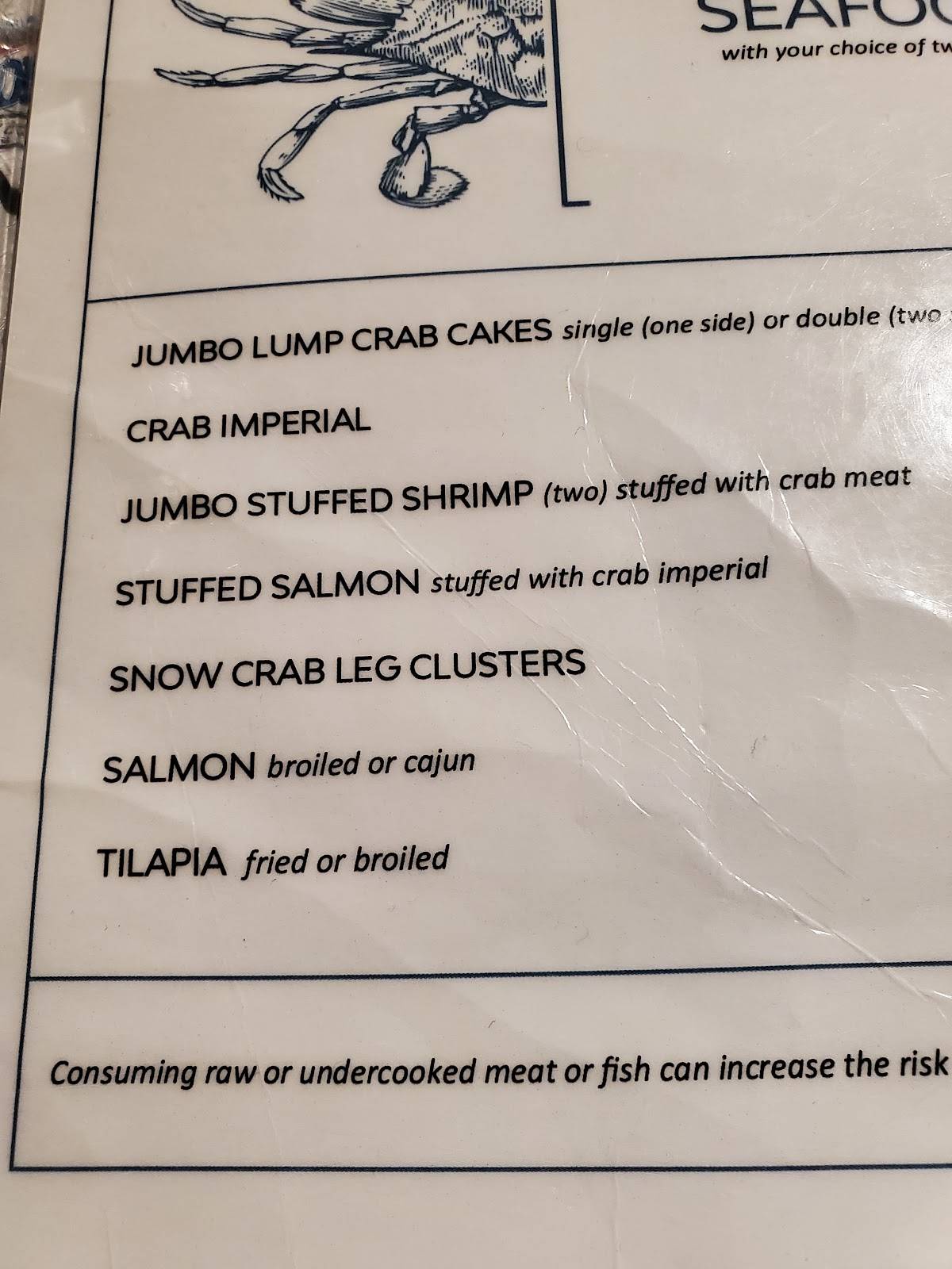 Menu at Windsor Inn Crab House restaurant, Milford Mill