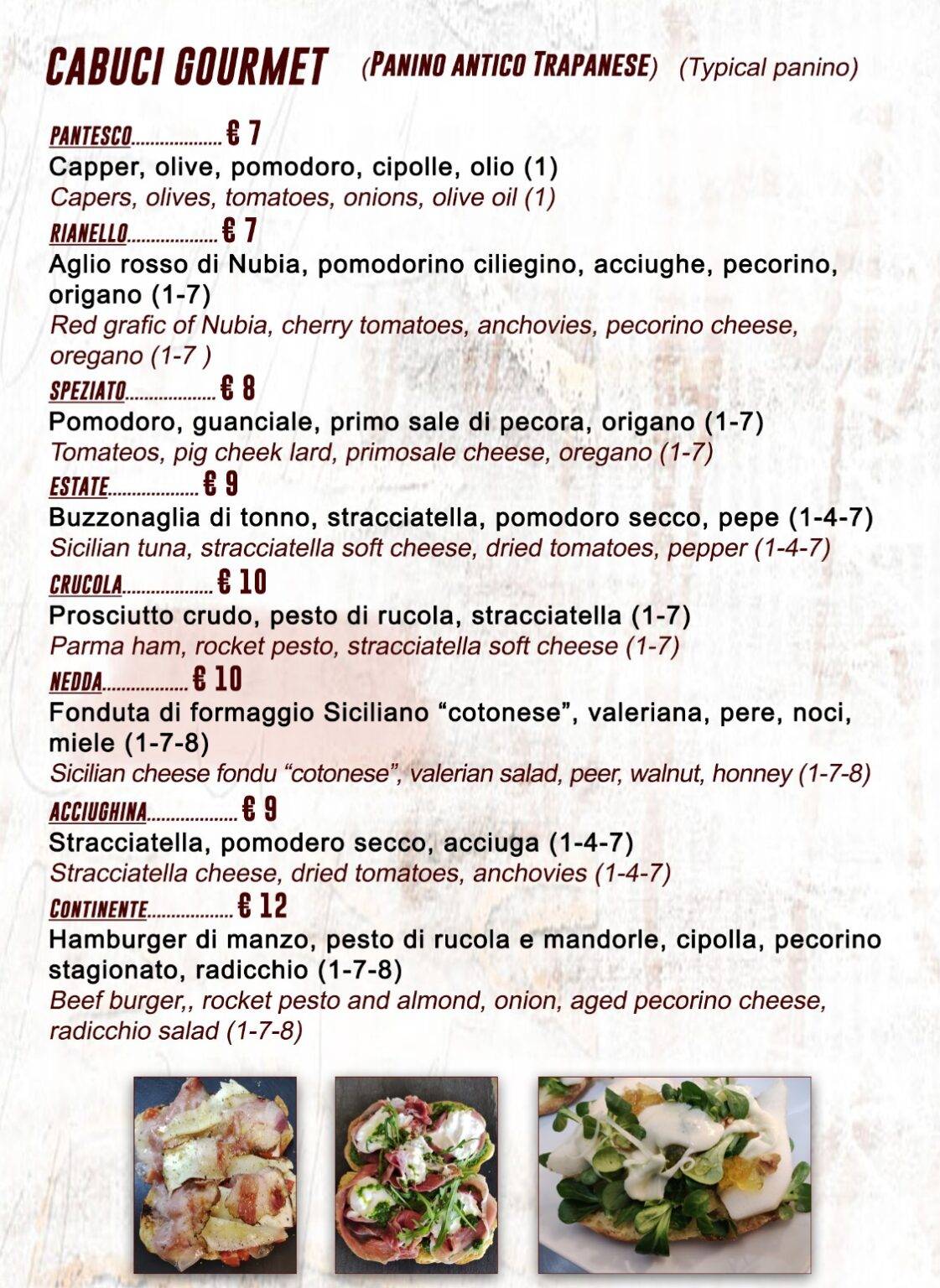 Menu di Winehouse 