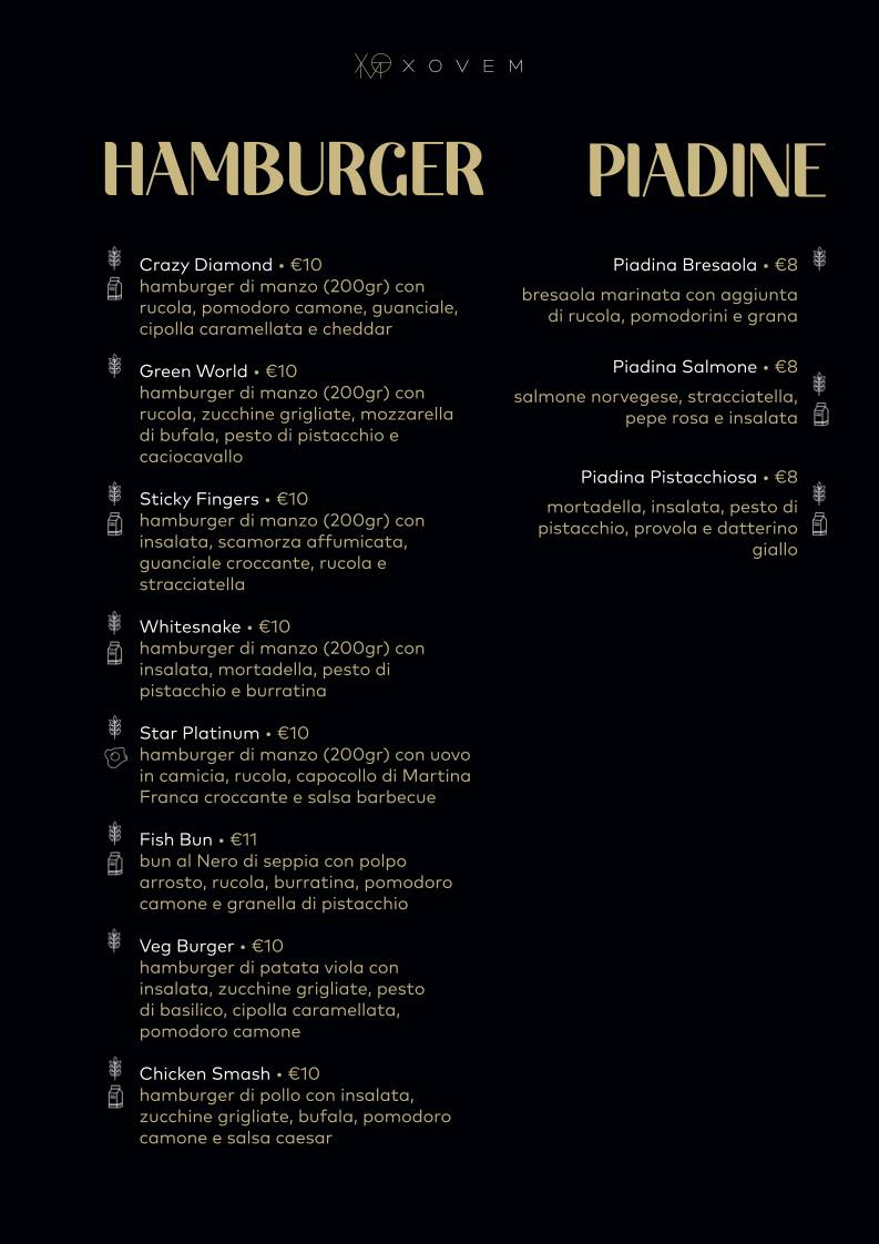 Menu di X-OVEM Cafe/Drink/Food 