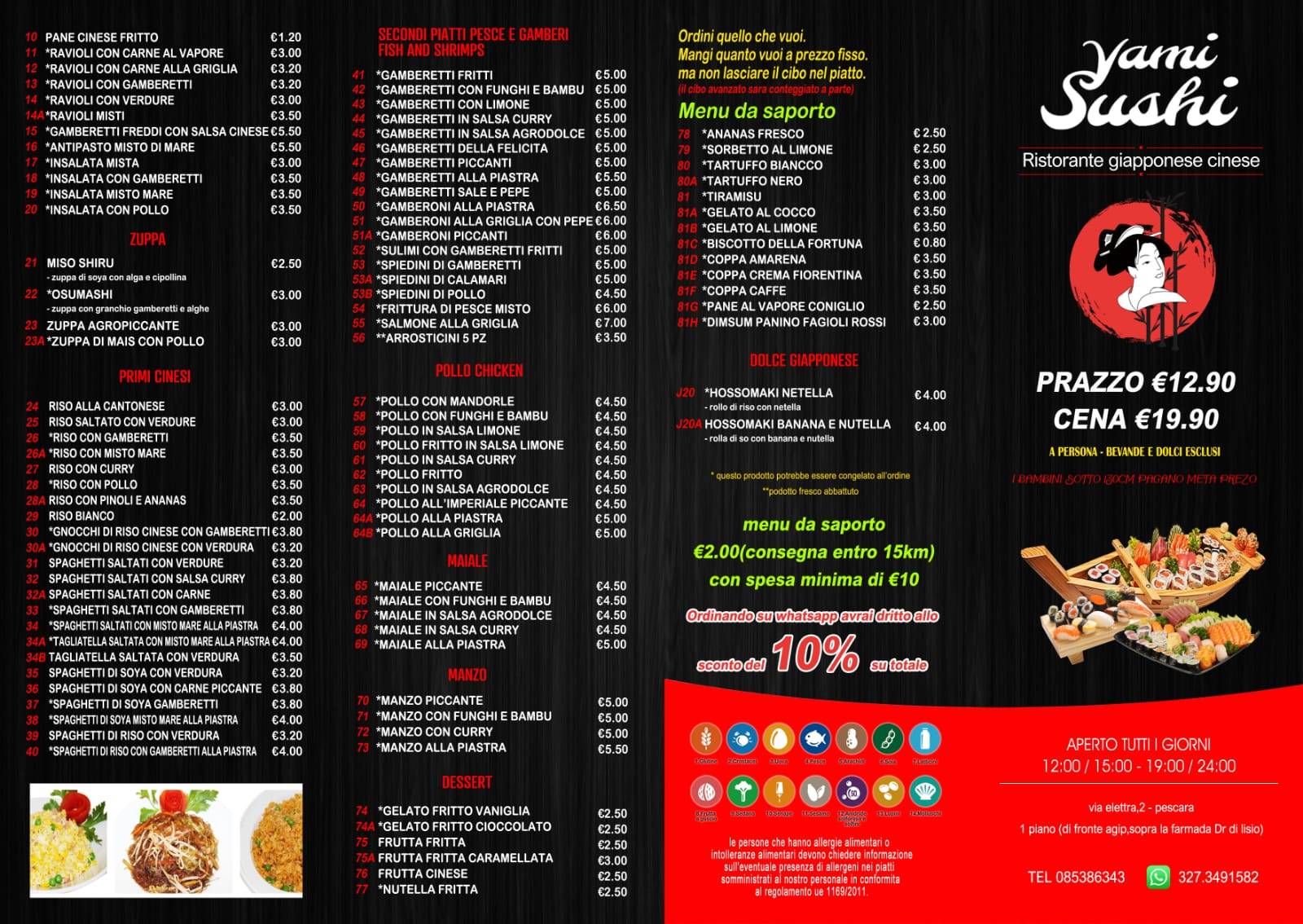 Menu di Yami Sushi 