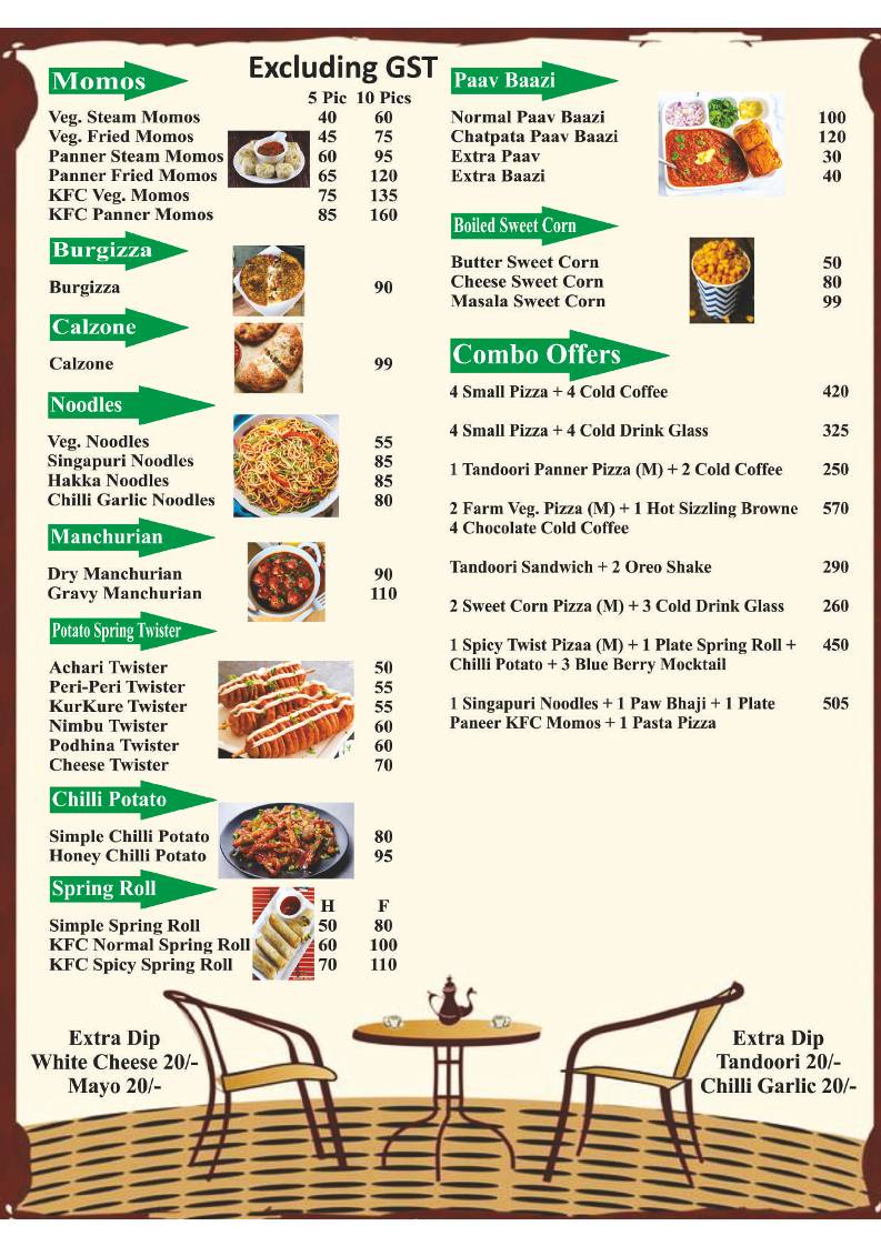 Ye Teri Meri Chai menu