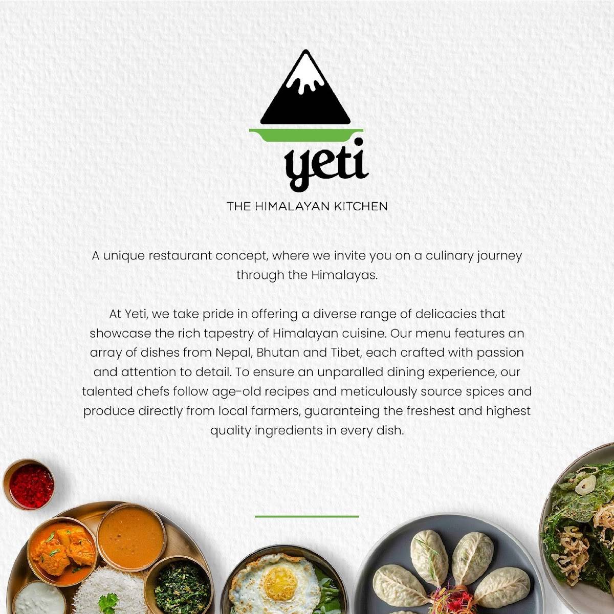 Yeti - The Himalayan Kitchen, Cyber Hub menu