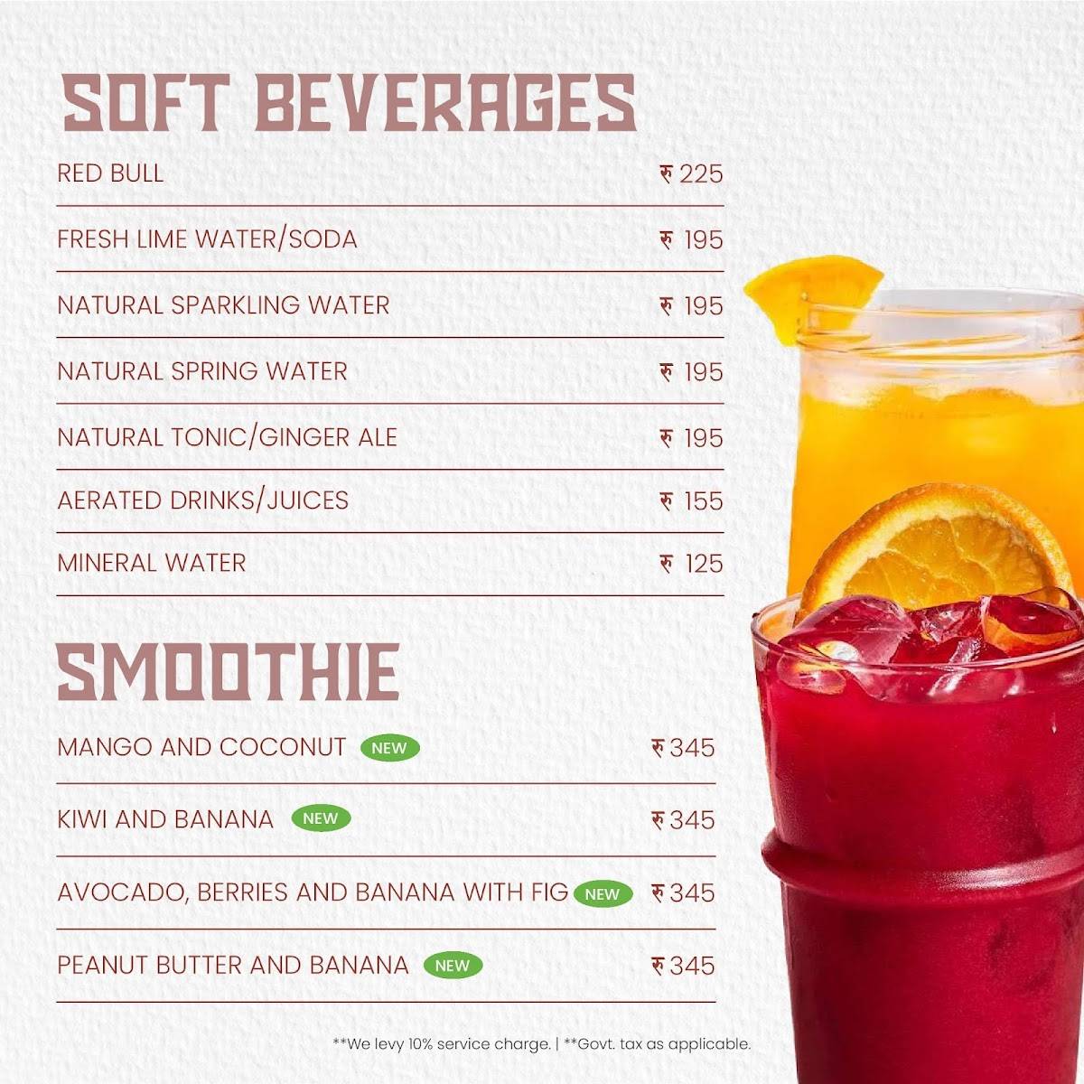Yeti - The Himalayan Kitchen, Cyber Hub menu