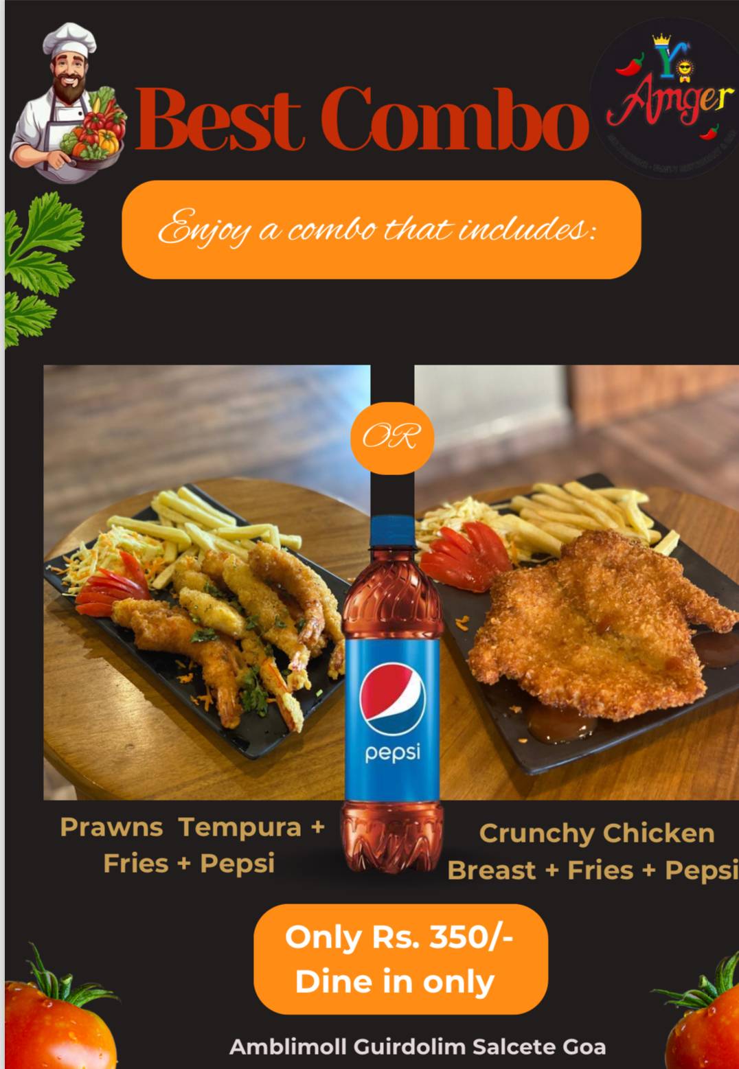 Yo Amger Family Restaurant & Bar menu