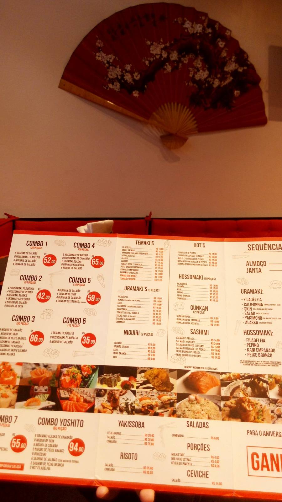 Yoshito Sushi Esteio cardápio